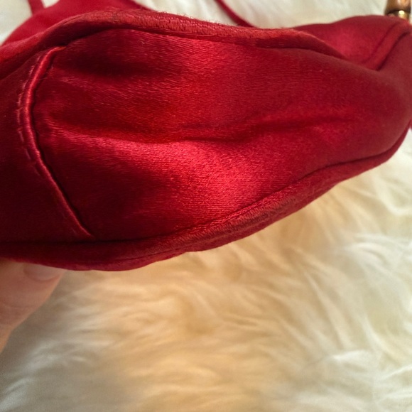Gucci Red Bamboo Handle Two Way Bag - Picture 10 of 12